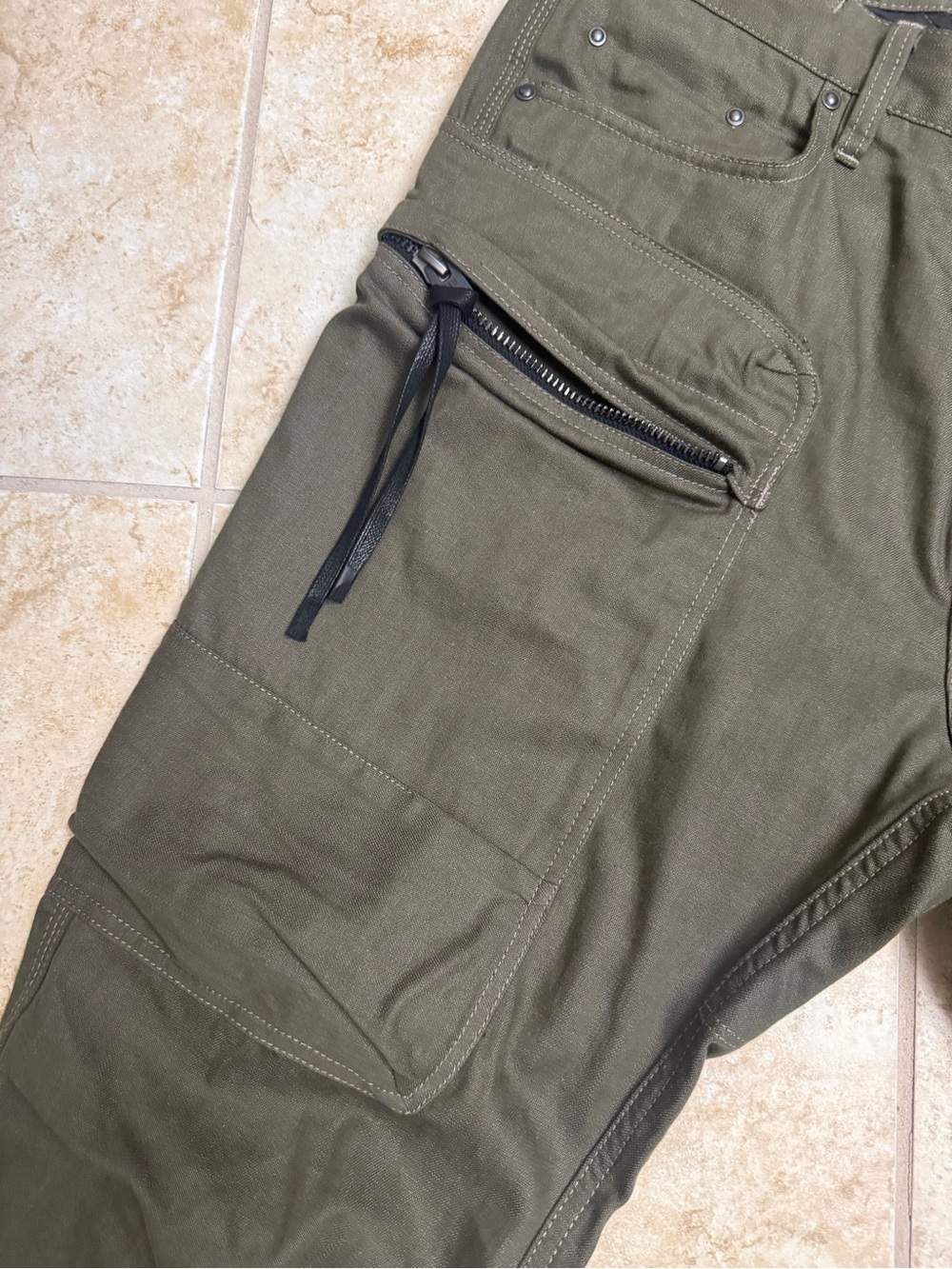 G-Star Olive Green Tactical Cargo Pants - Picture 4 of 9
